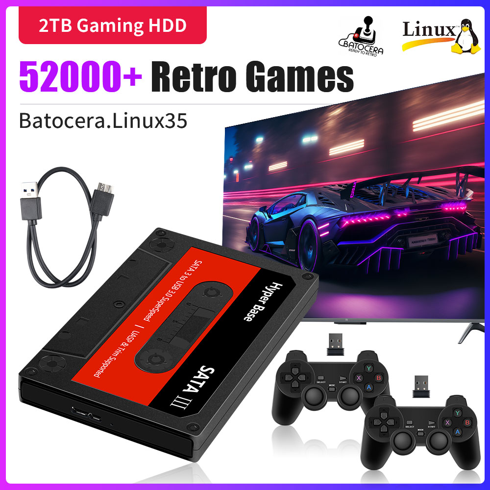 Retro Gaming Emulator Pc - Disque dur de jeu Hyper Base
