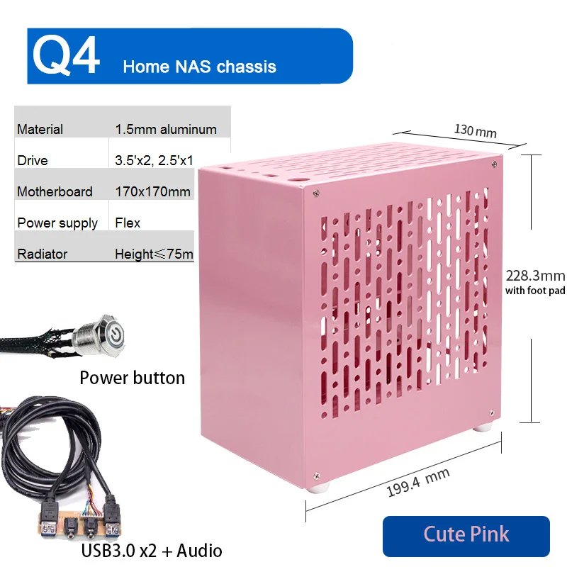 Retro Gaming Pc Case - ARSYLID Q4 Home Nas châssis en