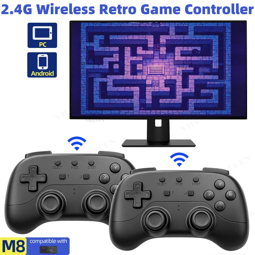 Retro Gaming Emulator Pc - Manette de jeu sans fil 2.4G