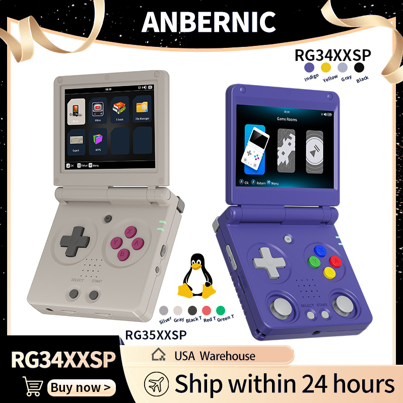 Anbernic RG34XXSP RG35XXSP Con - Retro Gaming N64 avis et prix