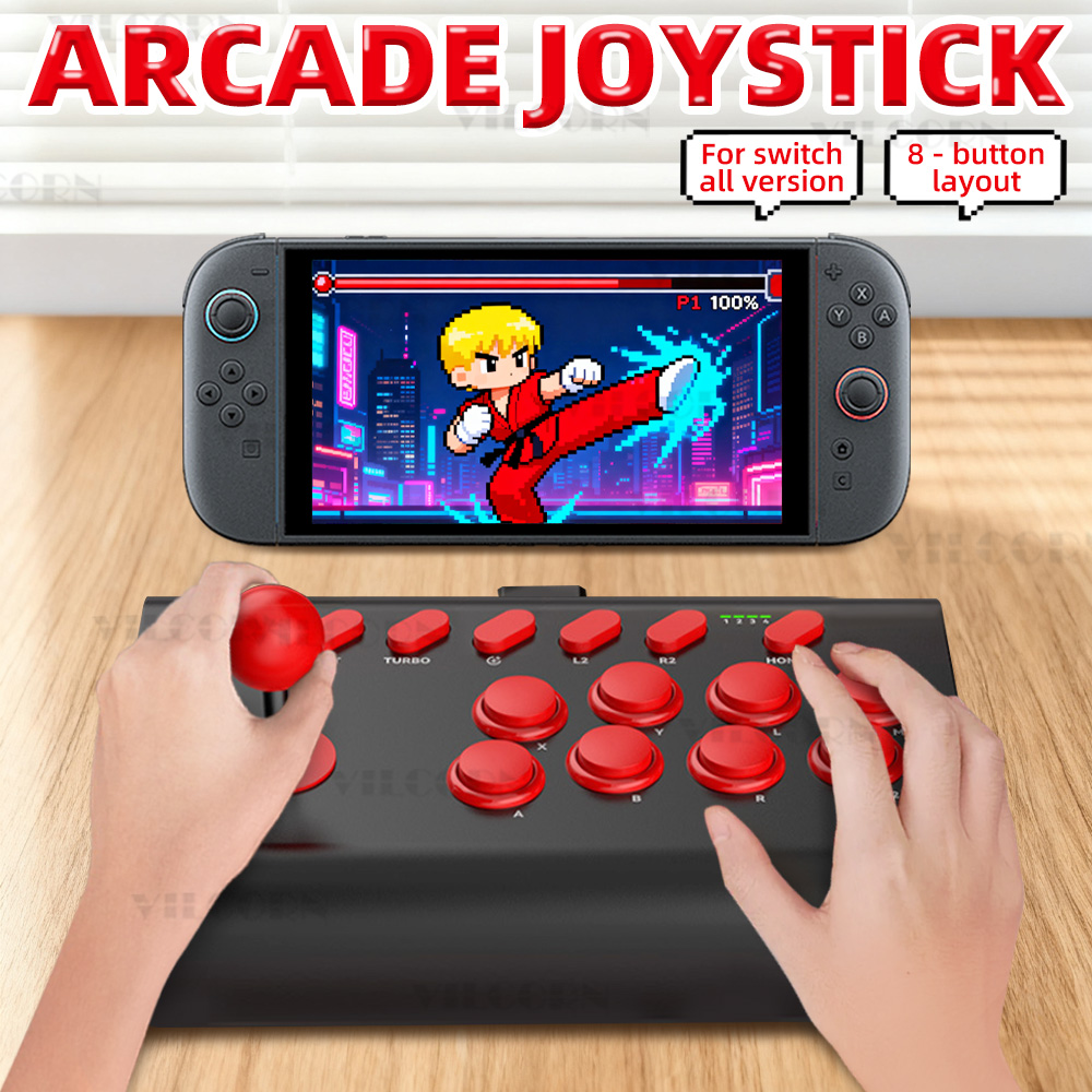 Bâton d'arcade à 8 boutons pou - Arcade Stick Joystick avis et prix