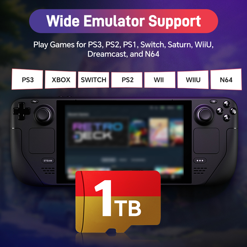 Carte Micro SD Steam Deck cart - Retro Gaming Emulator Pc avis et prix
