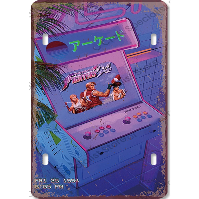 Plaque Métallique Vintage Gami - Retro Gaming Arcade Console avis et prix