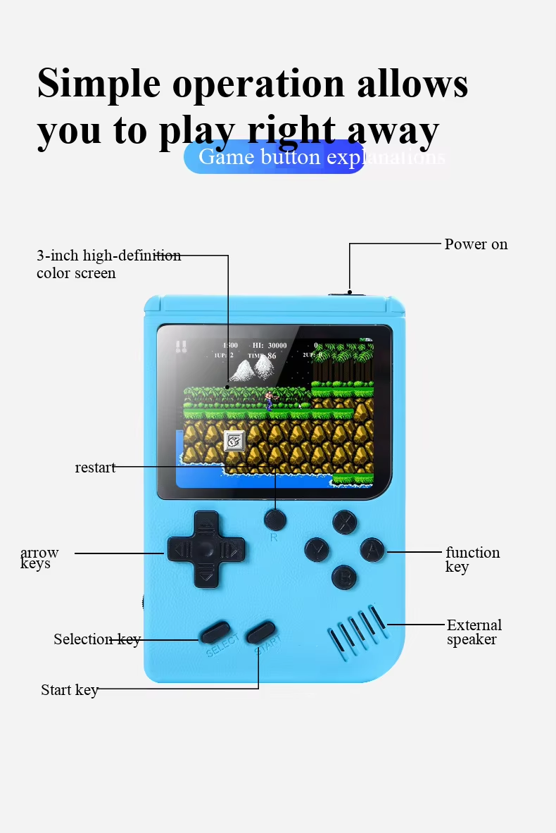 Console de jeux portable rétro - Retro Gaming Icons avis et prix