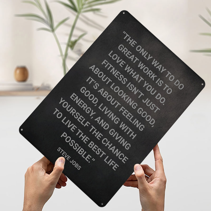 Affiche Métallique Citation St - Retro Gaming Jobs avis et prix