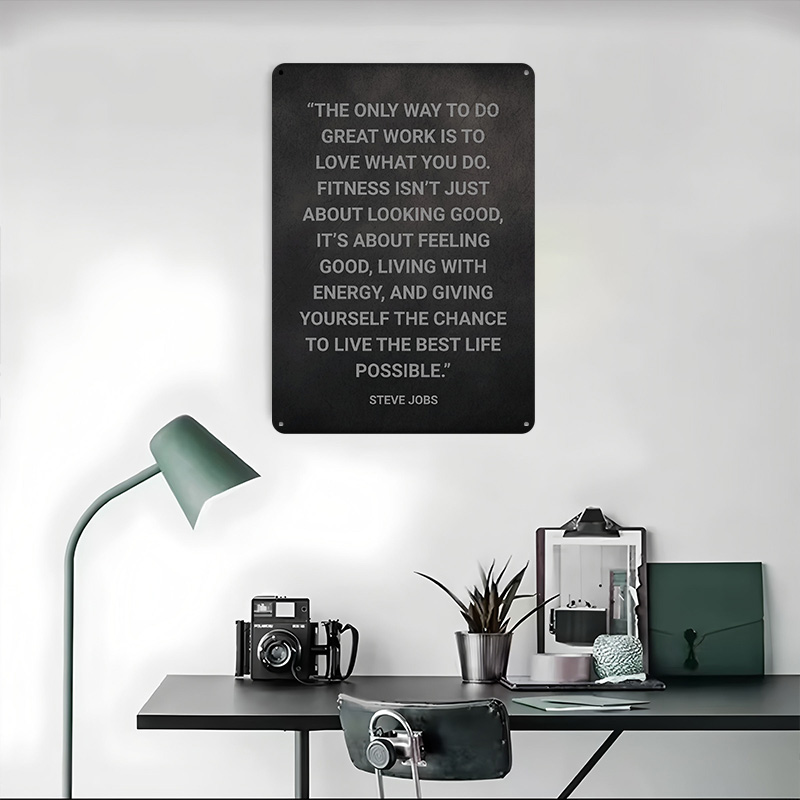 Affiche Métallique Citation St - Retro Gaming Jobs avis et prix