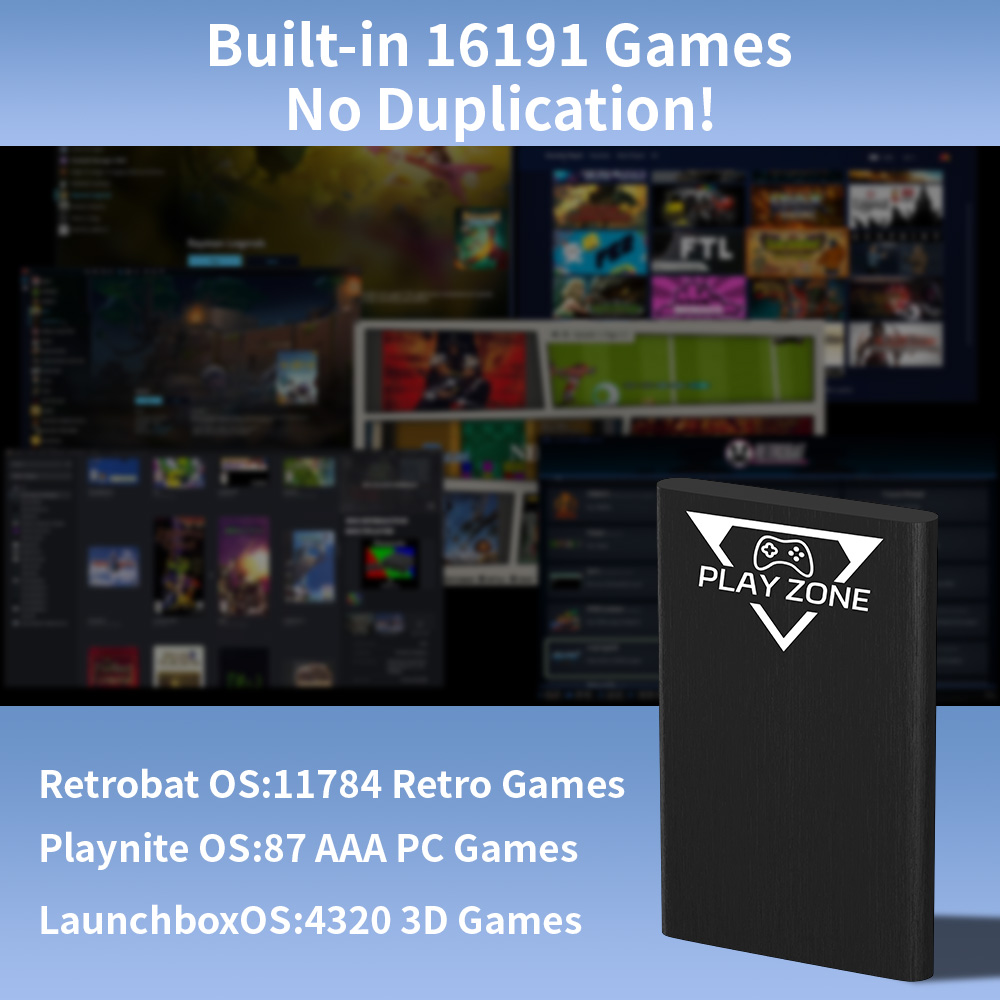 Disque dur portable de jeu Pla - Retro Gaming Emulator Pc avis et prix