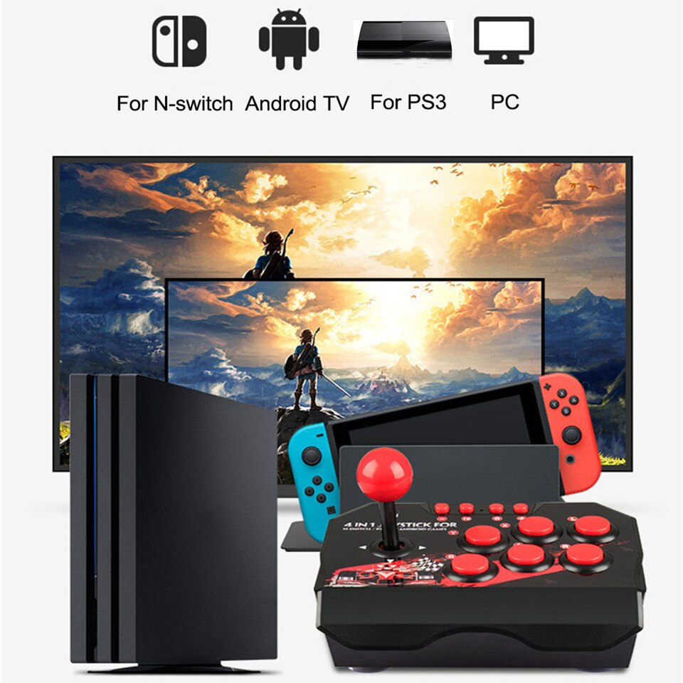 GAMINJA NS002 4 En 1 Rétro Arc - Arcade Stick Joystick avis et prix