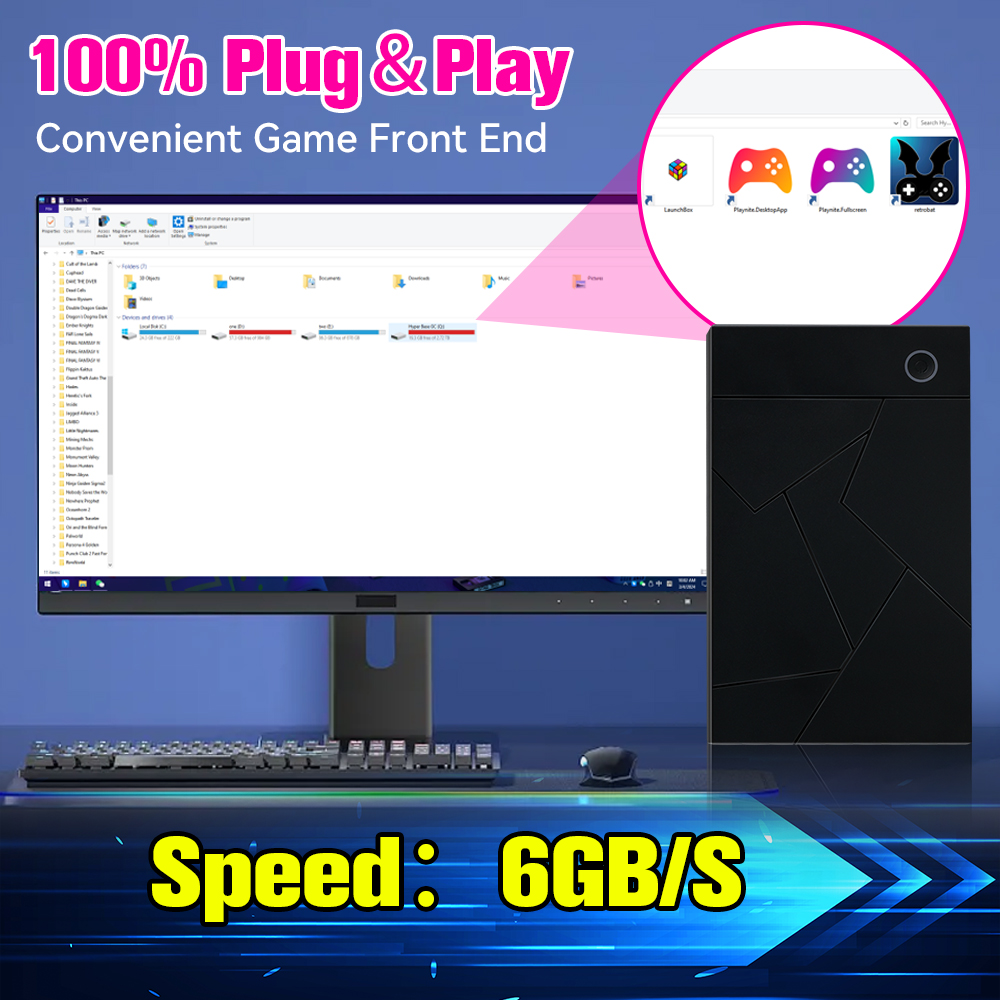 Disque dur d'émulation rétro H - Retro Gaming Emulator Pc avis et prix